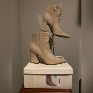 A New Day Beige Heeled Boots